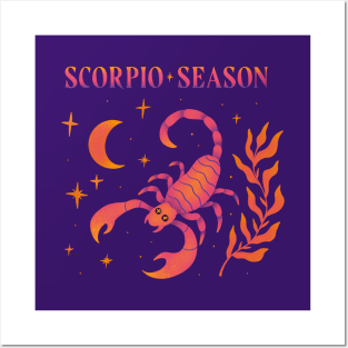 Scorpio Season illustration Zodiac Sign art Posters and Art